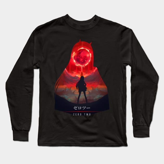 Zero Two - Bloody Illusion Long Sleeve T-Shirt by The Artz